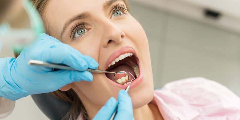 dental check-up and teeth cleaning